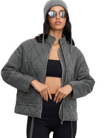Women’s Quilted Zip-Up Jacket with Patch Pockets-Jacket for women-CaldwellVoss