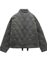 Women’s Quilted Zip-Up Jacket with Patch Pockets-Jacket for women-CaldwellVoss