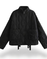 Women’s Quilted Zip-Up Jacket with Patch Pockets-Jacket for women-CaldwellVoss