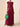 Women’s Ribbed Crop Top and Maxi Skirt Set Burgundy