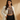 Women's Ribbed Long Sleeve Cropped Top with Asymmetrical Cutout and Button Closure-Tops for women-CaldwellVoss