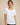 Women's Short Sleeve Linen Blouse with Button Detail White