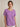 Women's Short Sleeve Linen Blouse with Button Detail Lavender
