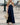 Women’s Sleeveless Cross-Neck Maxi Dress Navy Blue