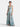 Women's Sleeveless Floral Print V-Neck Maxi Dress Light Blue