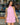 Women’s Sleeveless Halter Neck Mini Dress Pink
