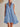 Women’s Sleeveless Mini Dress with Zipper Blue