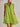 Women’s Sleeveless Mini Dress with Zipper Green