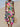 Women's Sleeveless Patchwork Floral Midi Dress Multicolor