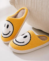 Women’s Smiley Face Fuzzy Slippers-Footwear for women-CaldwellVoss