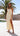 Women's Straight Neckline Satin Maxi Dress Yellow