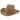 Women’s Straw Cowboy Hat with Shell Band Khaki