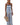 Women's Striped Peplum Top and Wide-Leg Pants Set Blue