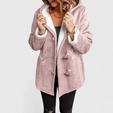 Women’s Suede Toggle Coat with Hood-Coats for women-CaldwellVoss