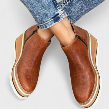 Women’s Suede Wedge Ankle Boots-Footwear for women-CaldwellVoss