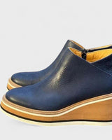 Women’s Suede Wedge Ankle Boots-Footwear for women-CaldwellVoss