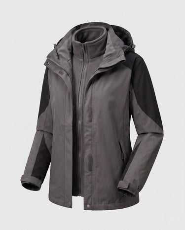 Women’s Two-in-One Hooded Outdoor Jacket-jackets for woman-CaldwellVoss