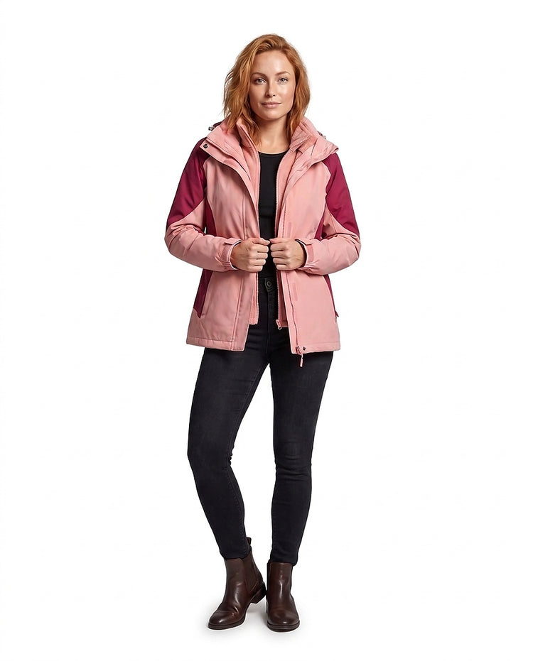 Women’s Two-in-One Hooded Outdoor Jacket-jackets for woman-CaldwellVoss