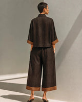 Women’s Two-Piece Set with Zip-Front Top and Wide-Leg Trousers-Sets for women-CaldwellVoss