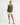 Women’s V-Neck Linen Vest Top Green