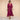 Women’s V-Neck Midi Dress with Tie Waist-Midi Dress-CaldwellVoss