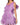Women's V-Neck Tiered Fringe Mini Dress Purple