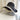 Women's Wide Brim Two-Tone Sun Hat with Chain Black
