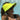 Women’s Wide Brim Visor with Twisted Detail Yellow