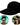 Women’s Wide Brim Visor with Twisted Detail Black