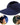 Women’s Wide Brim Visor with Twisted Detail Navy Blue