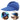 Women’s Wide Brim Visor with Twisted Detail Retro Blue