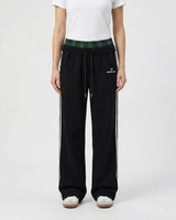 Women’s Wide Leg Joggers with Plaid Waistband-Pants for Women-CaldwellVoss