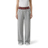 Women’s Wide Leg Joggers with Plaid Waistband-Pants for Women-CaldwellVoss