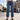 Women’s Wide Leg Lace Panel Jeans-Pants for Women-CaldwellVoss